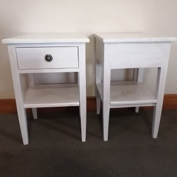 modern handmade whitewash pedestals in solid wood