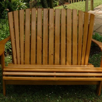 solid timber patio bench seat