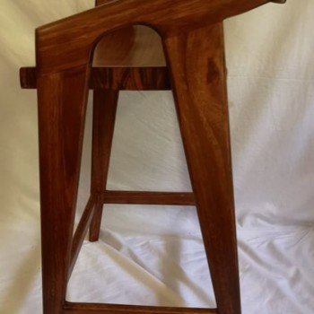 bespoke modern bar stool with back and arms