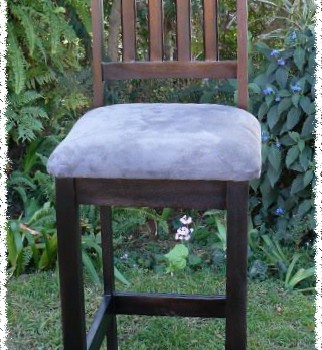 upholstered bar stool with back