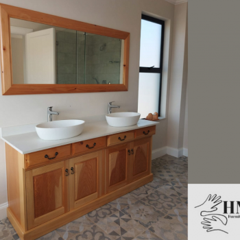 cutom made cypress bathroom vanity