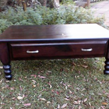 Dark stained coffee table