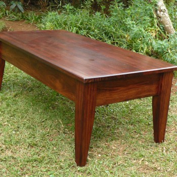 Simple modern rectangle coffee table, solid wood