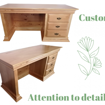 custom made cypress desk