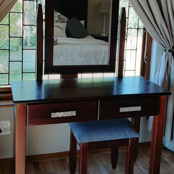 custom saligna stained dressing table