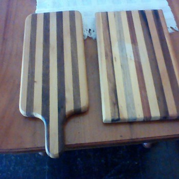 solid wood chopping and serving boards