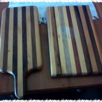 solid wood chopping and serving boards
