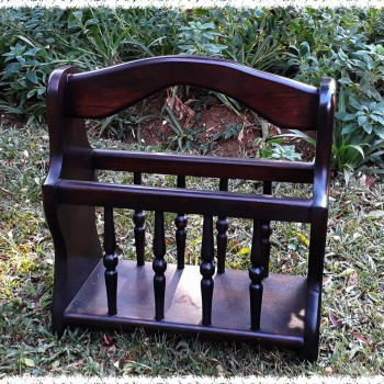solid wood magazine rack