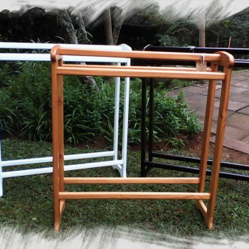 solid wood double towel rails