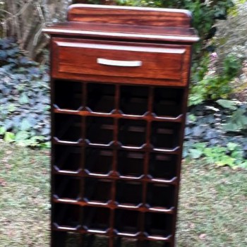Drinks cabinet wine rack and bar accessory storage
