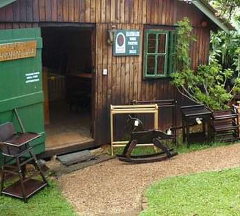 A view of the front of the Handmade Furniture cottage shop in Hilton